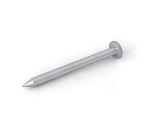 Aluminium alloy clout nail — corrosion-resistant roofing fixing for tiles, battens and counter battens